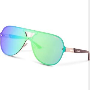 Mens Sunglasses Shades  Bold Designer Look Mirrored Oversized Festival Men Blade